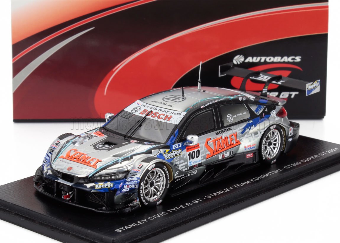 HONDA | CIVIC TYPE R-GT TEAM STANLEY KUNIMITSU N 100 GT500 SUPER CLASS GT 2024 NAOKI YAMAMOTO - TADASUKE MAKINO