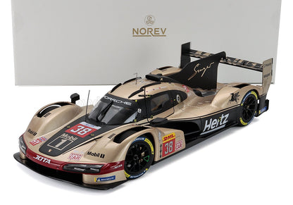 PORSCHE - 963 9RD 4.6L TURBO V8 TEAM HERTZ JOTA N 38 6h LONE STAR LE MANS AUSTIN USA 2024 JENSON BUTTON - PHIL HANSON - OLIVER RASMUSSEN  - WHITE GOLD