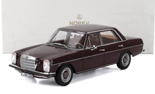 Maroon vintage Mercedes Benz model car by Norev with detailed design, available on Vroomi