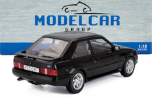 Black 1:18 scale die-cast Ford Escort RS Turbo model car available at Vroomi