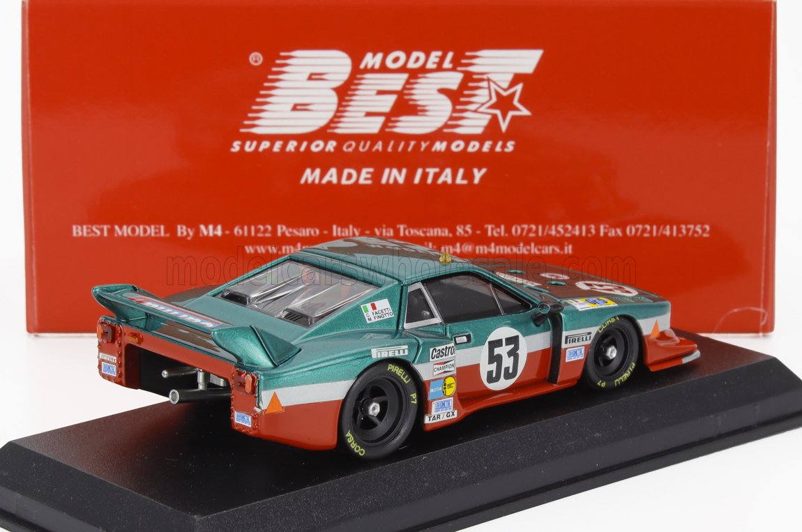 LANCIA - BETA MONTECARLO TURBO TEAM LANCIA CORSE N 53 24h LE MANS 1980 CARLO FACETTI - MARTINO FINOTTO - VERT ROUGE - Vroomi