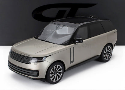 1/18 scale model of silver Range Rover SUV with black roof, realistic die-cast detail available at Vroomi