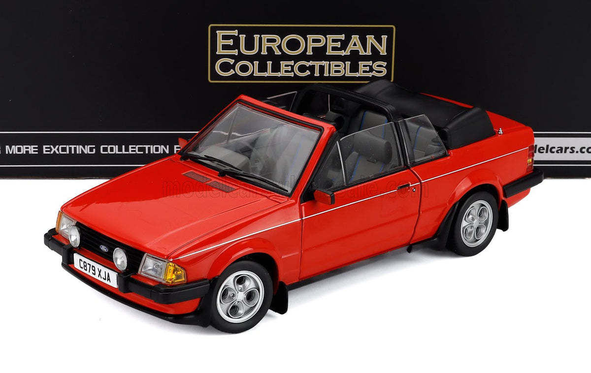 Ford Escort XR3i 1.6 MkIII RHD Cabriolet Open 1984 Red Sun Star 1:18 scale model