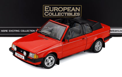 FORD ENGLAND - ESCORT XR3i 1.6 MKIII RHD CABRIOLET OPEN 1984 - RED
