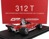 FERRARI | F1  312T TEAM EVEREST N 36 BRDC INTERNATIONAL TROPHY SILVERSTONE (with pilot figure) 1976 GIANCARLO MARTINI - CON VETRINA - WITH SHOWCASE