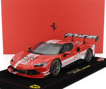 FERRARI | 296 GT3 3.0L TWIN TURBO V6 CHALLENGE N 32 LAUNCH VERSION 2023 - CON VETRINA - WITH SHOWCASE