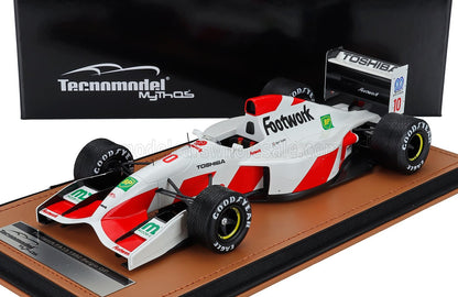 FOOTWORK - F1  FA13 MUGEN HONDA N 10 BELGIUM GP WITH RAIN TIRES 1992 AGURI SUZUKI - WHITE RED