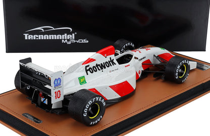 FOOTWORK - F1  FA13 MUGEN HONDA N 10 BELGIUM GP WITH RAIN TIRES 1992 AGURI SUZUKI - WHITE RED