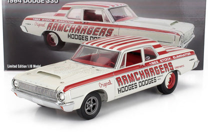 DODGE - 330 RAMCHARGERS STOCK ELIMINATOR 1964 - WHITE RED - Vroomi