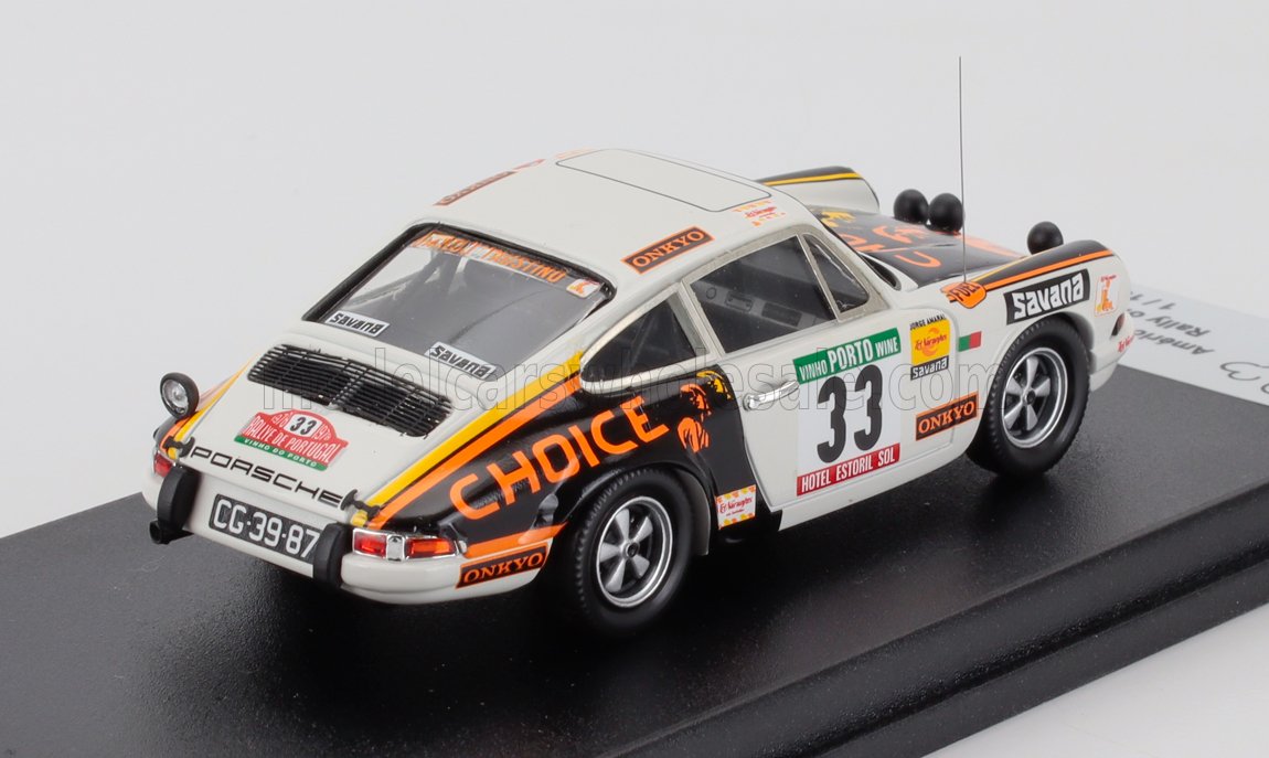 Porsche 911S Coupe No. 33 Americo Nunes Mira Amaral Rally Portugal 1978 Trofeu 1:43 scale model - image 2