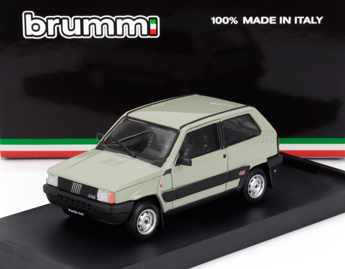 Grey Scale Model FIAT - PANDA 4x4 SUPERNOVA 1986 - GRIGIO OSLO - GREY - Scale Model Cars