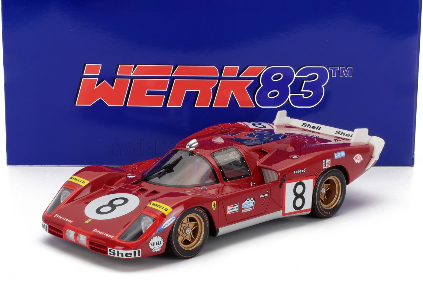 FERRARI | 512S 5.0L V12 LONG TAIL TEAM SEFAC SPA FERRARI N 8 24h LE MANS 1970 ARTURO MERZIARIO - CLAY REGAZZONI