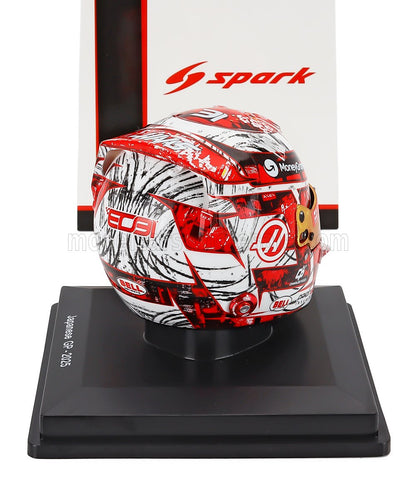 BELL HELMET - CASCO HELMET F1 ESTEBAN OCON TEAM MONEYGRAM HAAS N 31 CHINA GP 2025 - RED WHITE