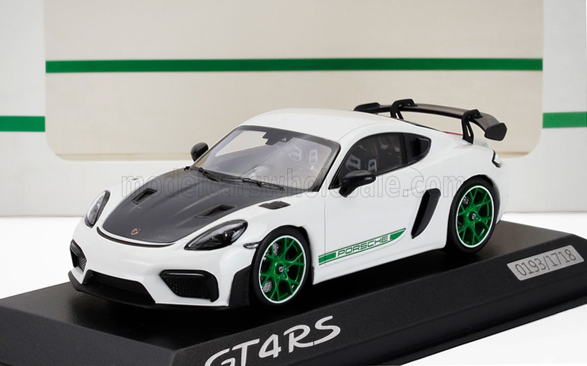 PORSCHE - 718 CAYMAN GT4 RS (TRIBUTE 982) COUPE 2023 - WHITE GREEN