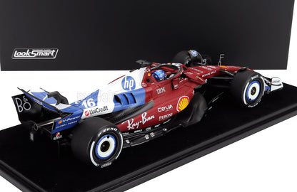FERRARI - F1  SF-25 TEAM SCUDERIA FERRARI HP N 16 MIAMI GP 2025 CHARLES LECLERC - CON VETRINA - WITH SHOWCASE - RED BLUE WHITE