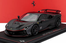 FERRARI - SF90 XX STRADALE N 16 PERSONAL CAR CHARLES LECLERC 2024 - CON VETRINA - WITH SHOWCASE - MATT BLACK RED