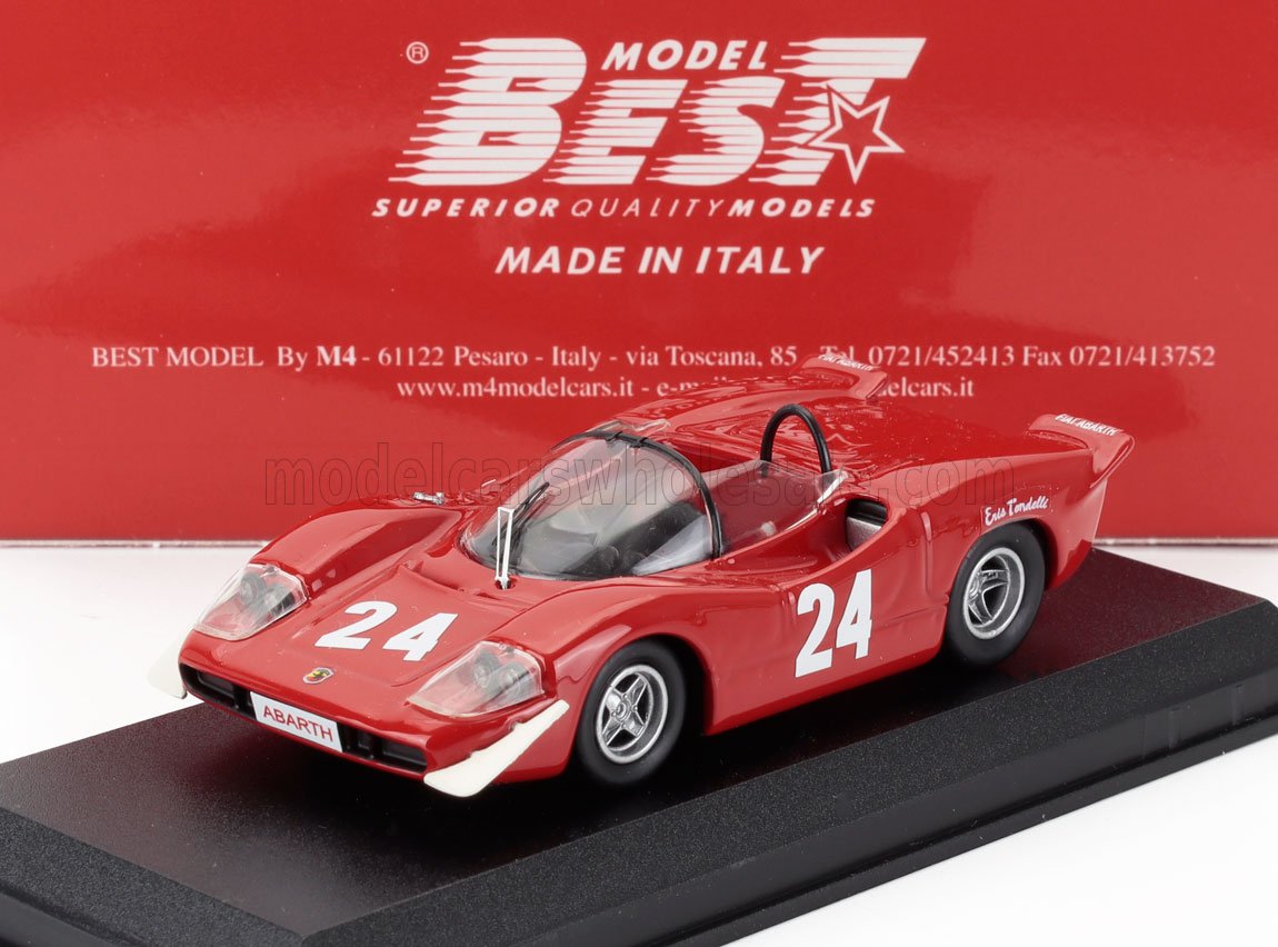 FIAT - ABARTH 2000S N 24 PAUL RICARDS 1968 ERIS TONDELLI - ROUGE - Vroomi