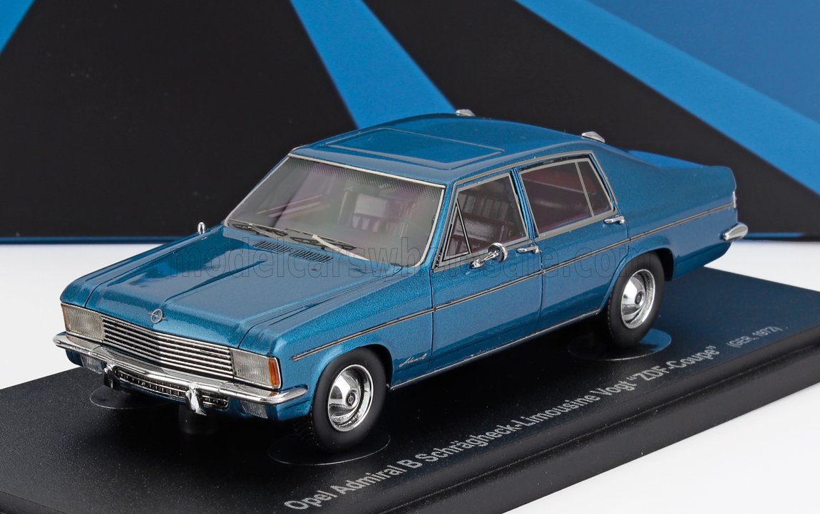 Opel Admiral B Hatchback Limousine Germany 1972 Blue Metallic Avenue43 1:43 scale model