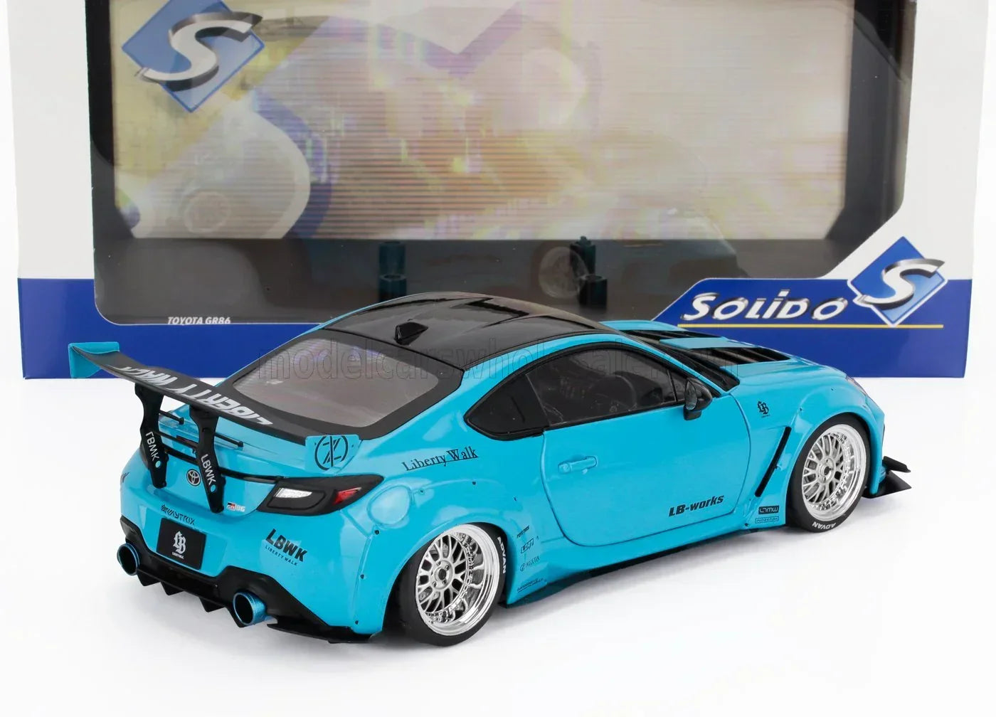 TOYOTA - GR86 LBWK KIT CARROZZERIA COUPÉ 2024 - BABY BLUE - modellini