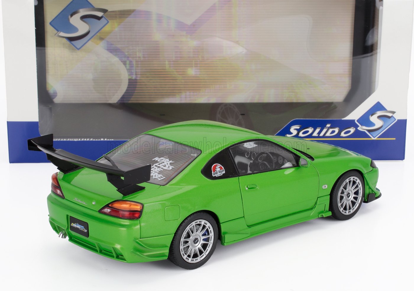 NISSAN - SILVIA (S15) COUPE SPEC-R AERO 1999 - GREEN MET - Vroomi