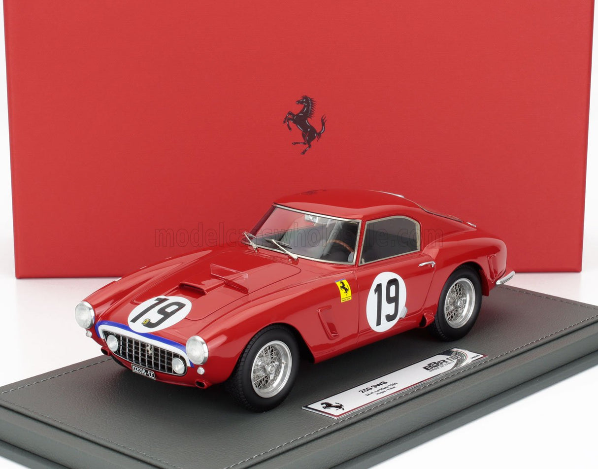 FERRARI | 250GT SWB 3.0L V12 TEAM N.A.R.T. NORTH AMERICAN RACING N 19 24h LE MANS 1960 ED HUGUS - AUGIE PABST - CON VETRINA - CON VETRINA - CON VETRINA