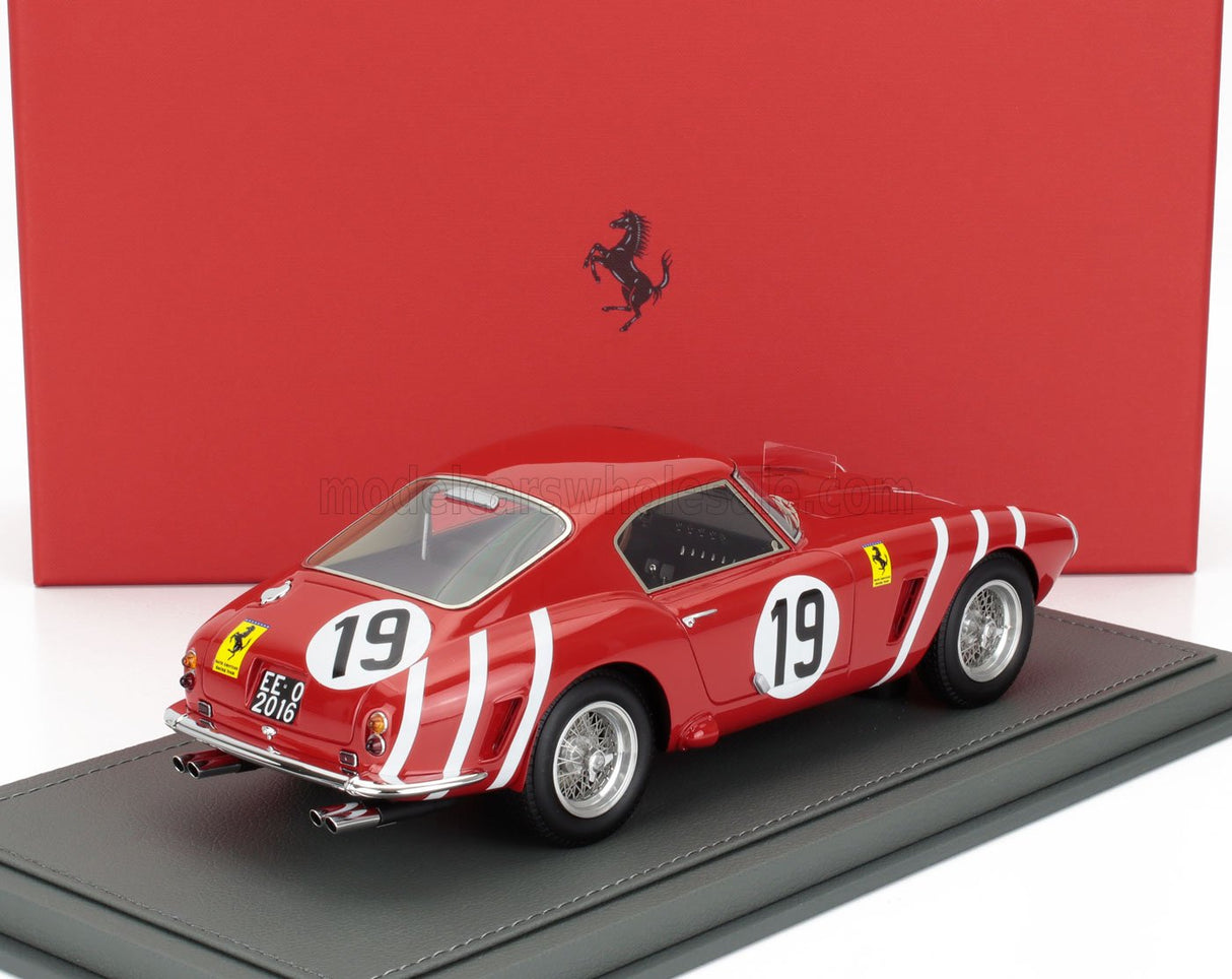 FERRARI | 250GT SWB 3.0L V12 TEAM N.A.R.T. NORTH AMERICAN RACING N 19 24h LE MANS 1960 ED HUGUS - AUGIE PABST - CON VETRINA - CON VETRINA - CON VETRINA