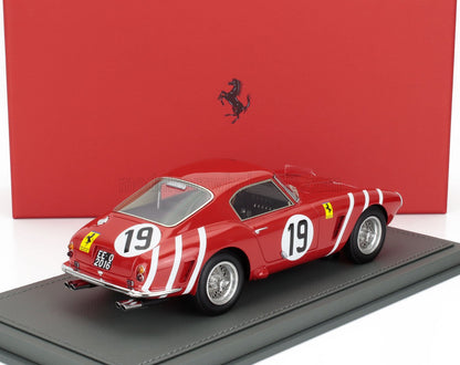 FERRARI | 250GT SWB 3.0L V12 TEAM N.A.R.T. NORTH AMERICAN RACING N 19 24h LE MANS 1960 ED HUGUS - AUGIE PABST - CON VETRINA - WITH SHOWCASE
