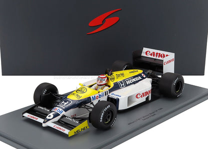 WILLIAMS - F1  FW11 HONDA TEAM WILLIAMS N 6 WINNER BRAZILIAN GP 1986 NELSON PIQUET - BLUE YELLOW WHITE