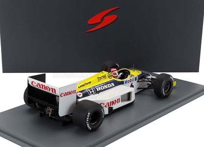 WILLIAMS - F1  FW11 HONDA TEAM WILLIAMS N 6 WINNER BRAZILIAN GP 1986 NELSON PIQUET - BLUE YELLOW WHITE