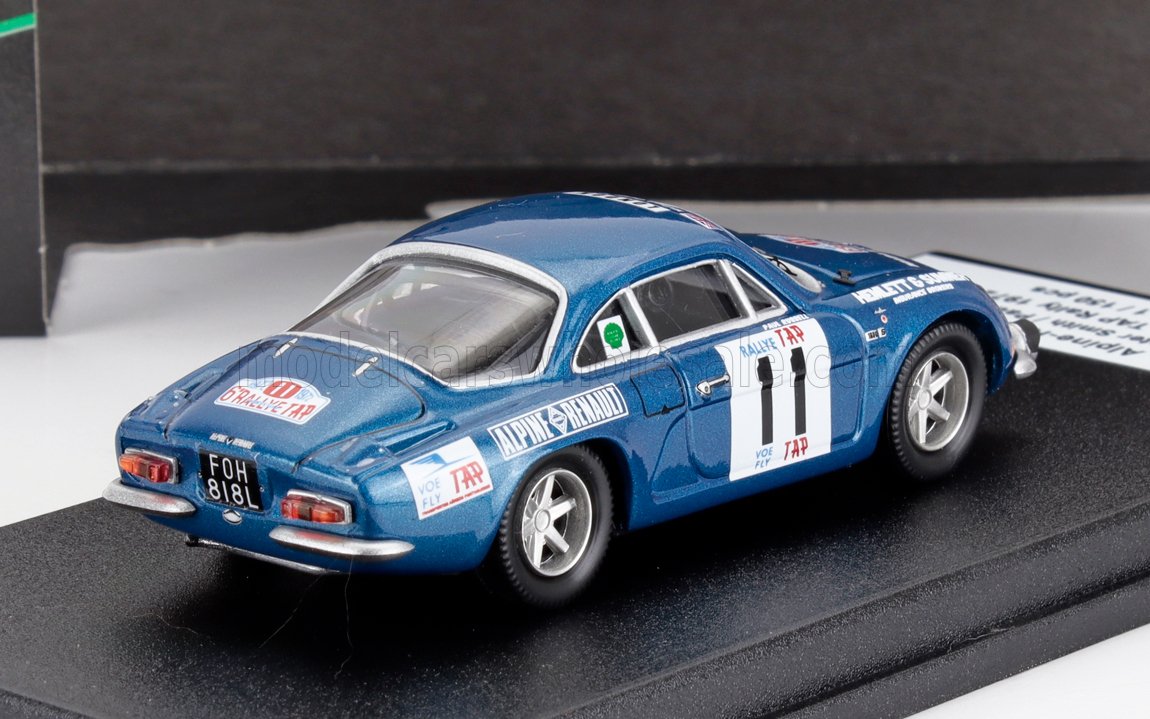 Alpine A110 No. 11 Peter Smith Paul Russell Rally TAP 1972 Night Version Trofeu 1:43 scale model - image 2