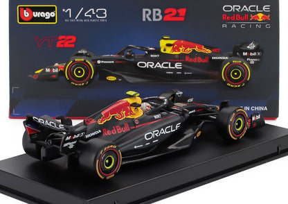 RED BULL - F1  RB21 TEAM ORACLE RED BULL RACING N 22 SEASON 2025 YUKI TSUNODA - WITH PILOT AND SHOWCASE - BLUE YELLOW RED