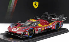 FERRARI - 499P 3.0L TURBO V6 TEAM FERRARI AF CORSE N 51 3rd 24h LE MANS 2025 ALESSANDRO PIER GUIDI - JAMES CALADO - ANTONIO GIOVINAZZI - RED YELLOW BLACK