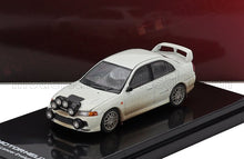 MITSUBISHI - LANCER EVOLUTION IV (night version) MUDDY VERSION BASE RALLY 1999 - WHITE - Vroomi