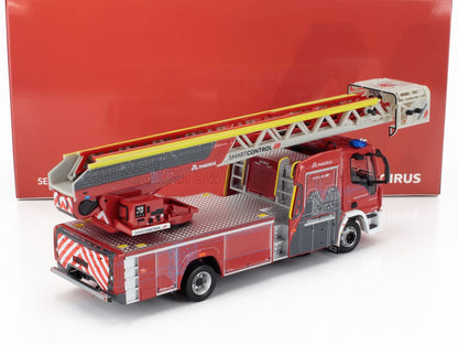 IVECO FIAT - EUROCARGO MAGIRUS TRUCK TTL M32L-AS SCALA TURNABLE LADDER SAPEURS POMPIERS 2012 - RED WHITE - Vroomi