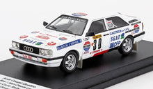 AUDI - QUATTRO COUPE N 30 RALLY MONTECARLO 1987 PIERRE BOS - JEAN CLAUDE LEUVREY - WHITE
