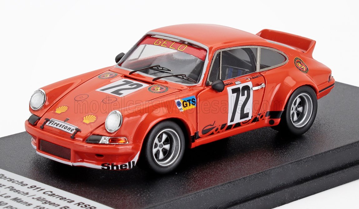 Porsche 911 Carrera RSR No. 72 Franz Pesch Jürgen Barth 24h Le Mans 1974 Trofeu 1:43 scale model