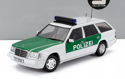 MERCEDES BENZ - CLASSE E (S124) T-MODEL SW STATION WAGON POLIZEI 1995 - BIANCO VERDE