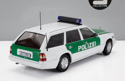 MERCEDES BENZ - CLASSE E (S124) T-MODEL SW STATION WAGON POLIZEI 1995 - BIANCO VERDE