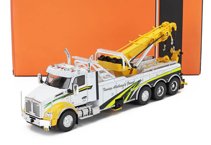 KENWORTH - T880 WRECKER TRACTOR TRUCK 4-ASSI 2018 - CARRO ATTREZZI - WRECKER ROAD SERVICE - WHITE YELLOW