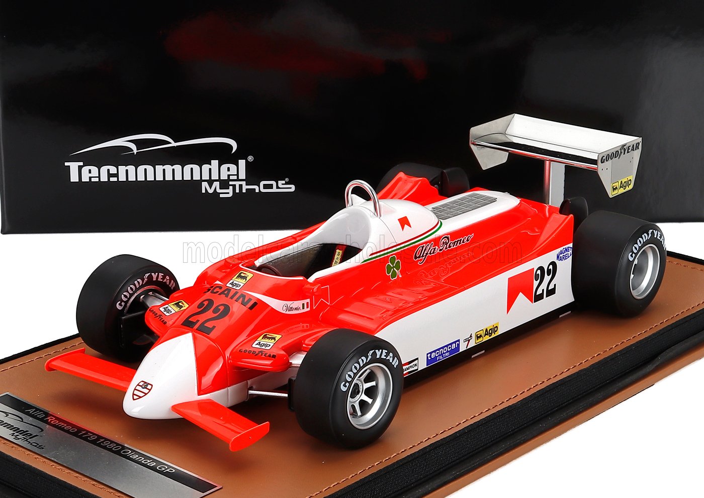 ALFA ROMEO - F1 179 N 22 DUTCH GP 1980 VITTORIO BRAMBILLA - WHITE RED Scale model car on Vroomi
