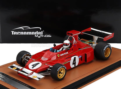FERRARI - F1 312 B3 N. 4 GP D'AUSTRIA (con figurina del pilota) 1973 ARTURO MERZARIO - ROSSO ARGENTO