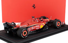 FERRARI | F1  SF-24 TEAM SCUDERIA FERRARI N 16 2nd AUSTRALIAN GP 2024 CHARLES LECLERC - CON VETRINA - WITH SHOWCASE | BLACK