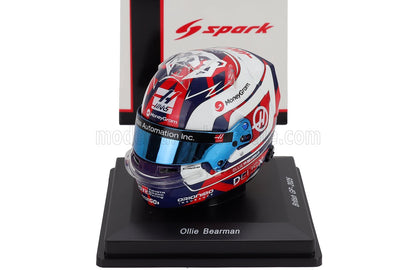 BELL HELMET - CASCO HELMET F1 OLIVER BEARMAN TEAM MONEYGRAM HAAS N 87 BRITISH GP 2025 - WHITE BLACK RED