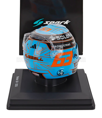BELL HELMET - CASCO HELMET F1 GEORGE RUSSELL F1 TEAM MERCEDES AMG N 63 BRITISH GP 2025 - LIGHT BLUE