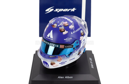 BELL HELMET - CASCO HELMET F1 ALEX ALBON TEAM ATLASSIAN WILLIAMS RACING N 23 BRITISH GP 2025 - BLUE WHITE
