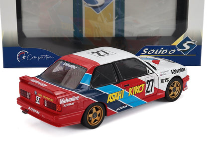 BMW - 3-SERIES (E30) N 27 JTCC SEASON 1986 ATSUSHI KAWAMOTO - ANTHONY REID - WHITE RED BLUE