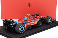 FERRARI | F1  SF-24 TEAM SCUDERIA FERRARI N 55 5th MIAMI GP 2024 CARLOS SAINZ - CON VETRINA - WITH SHOWCASE