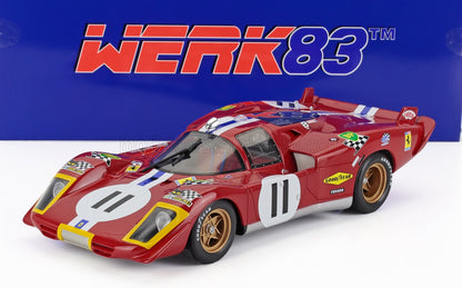 FERRARI | 512S 5.0L V12 LONG TAIL TEAM N.A.R.T.H. NORTH AMERICAN RACING N 11 4th 24h LE MANS 1970 RONNIE BUCKNUM - SAM POSEY