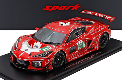 CHEVROLET - CORVETTE Z06 GT3.R 5.5L V8 TEAM AWA RACING N 13 24h LE MANS 2025 MATT BELL - OREY FIDANI - LARS KERN - RED