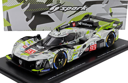 PEUGEOT - 9X8 X6H 2.6L TURBO V6 TEAM PEUGEOT TOTALENERGIES N 93 24h LE MANS 2025 PAUL DI RESTA - MIKKEL JENSEN - JEAN ERIC VERGNE - WHITE GREEN BLACK